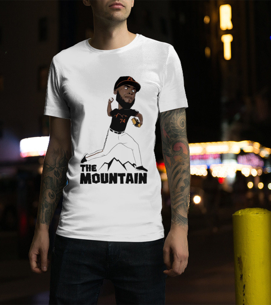 The Mountain Félix Bautista 74 Baltimore Orioles T-Shirt