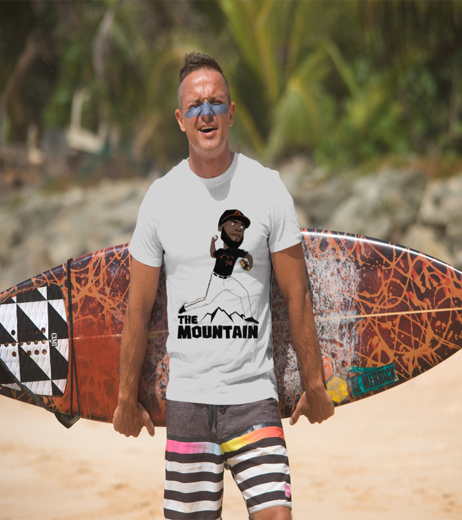 The Mountain Félix Bautista 74 Baltimore Orioles T-Shirt