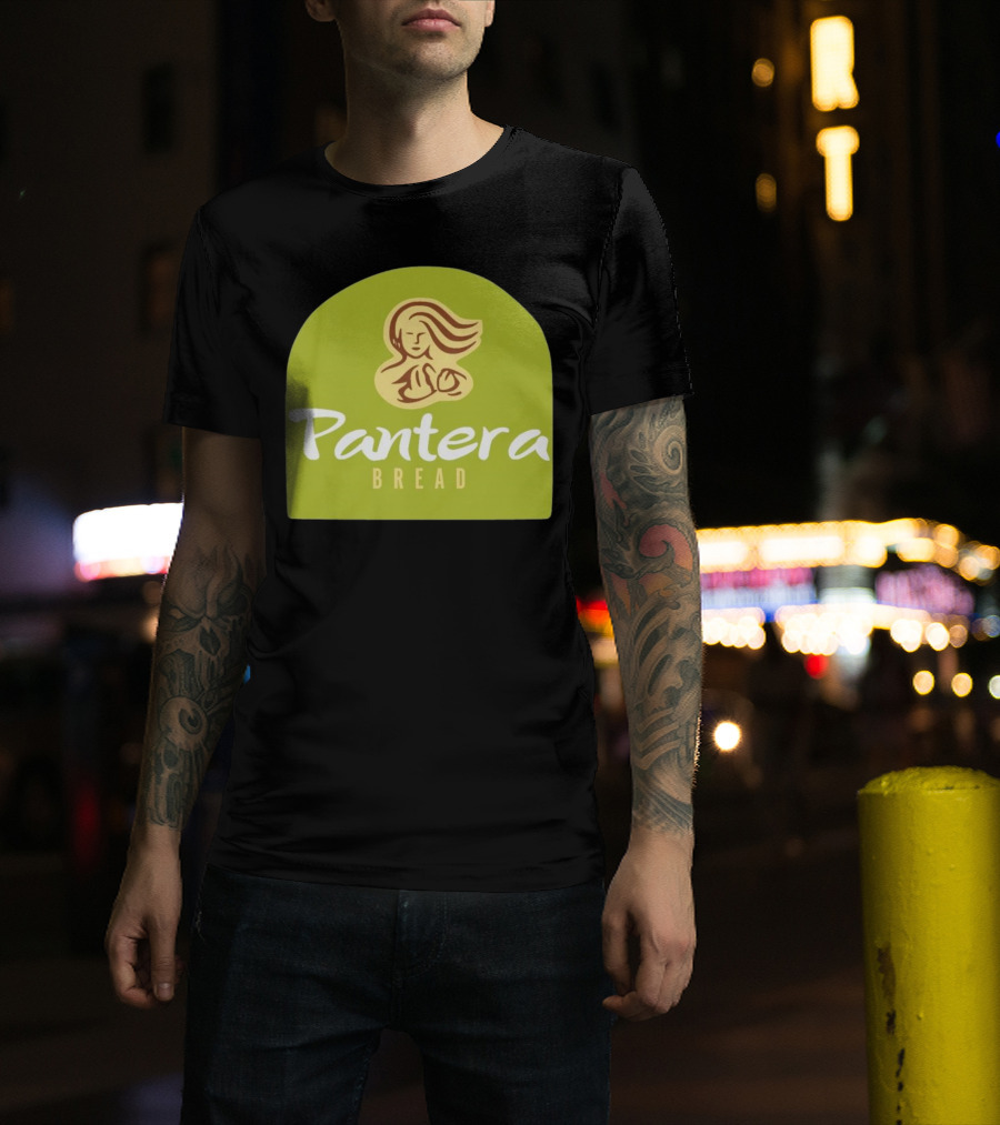 Pantera Bread Parody Logo Icon Green Background T-Shirt