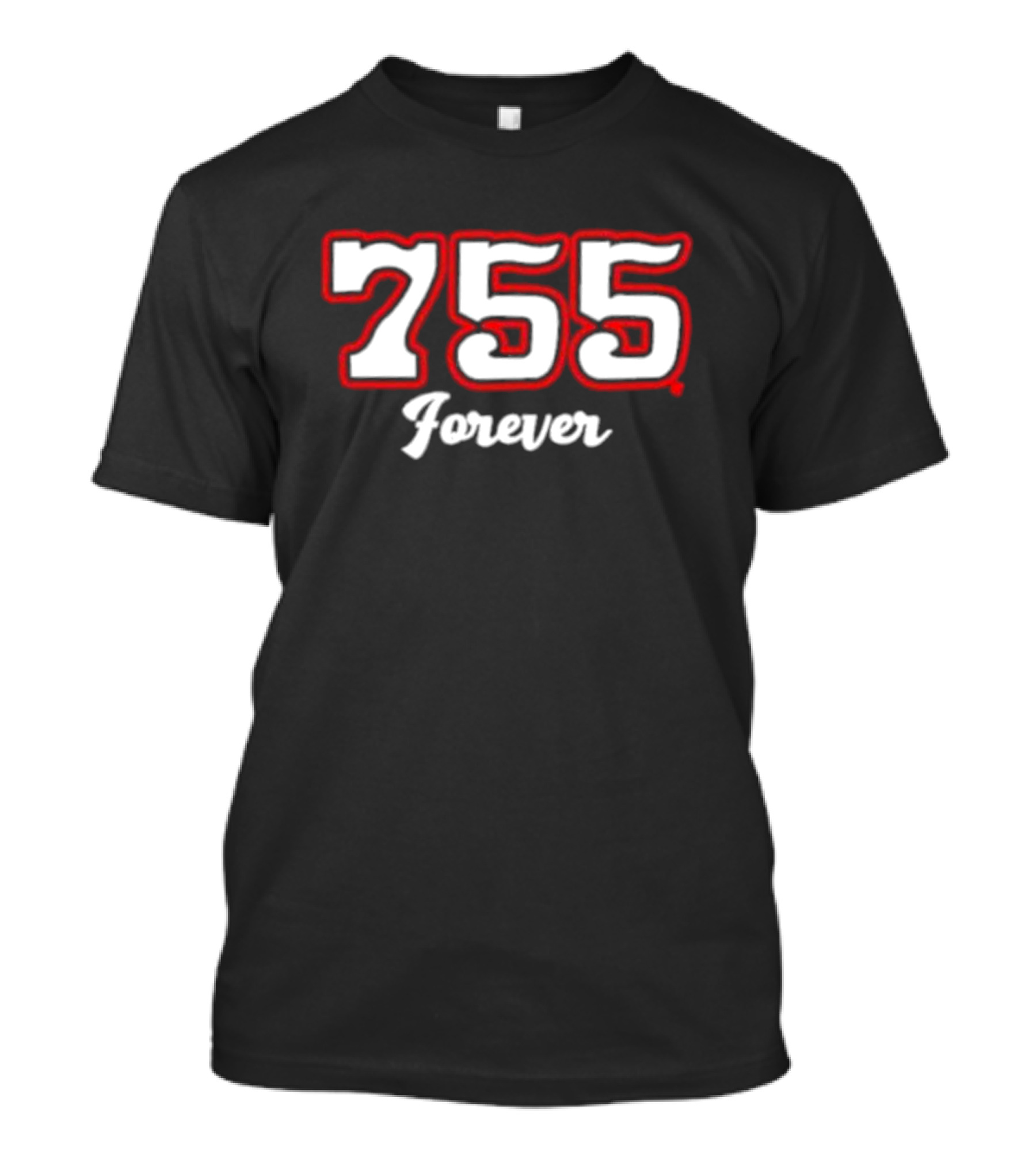 755 Forever Baseball Home Run Legacy T-Shirt