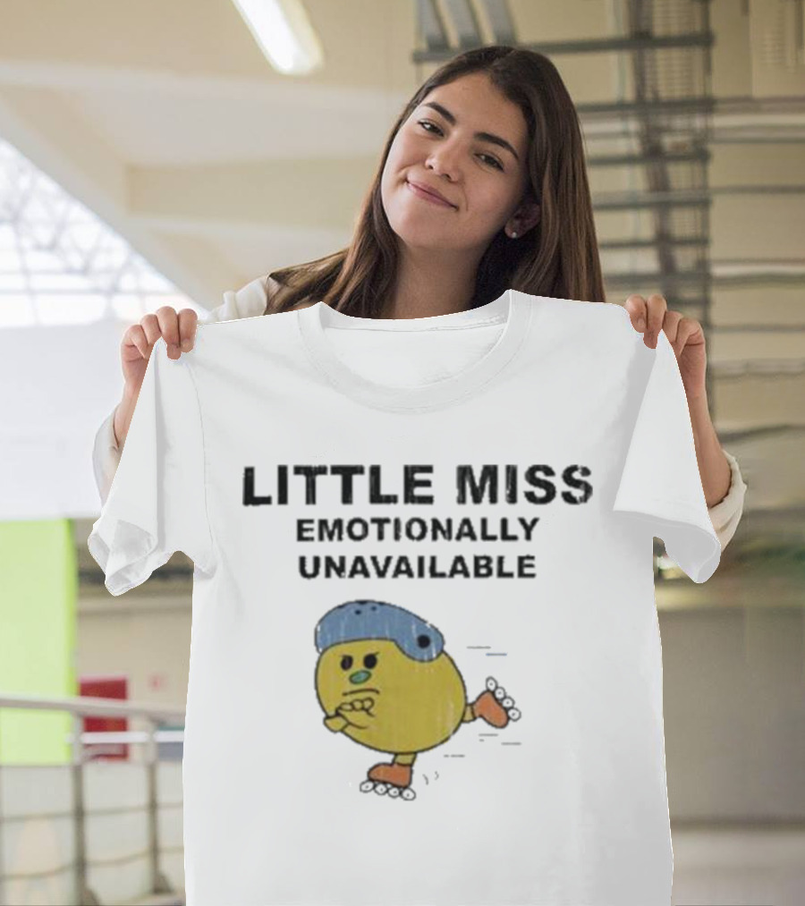 LITTLE MISS EMOTIONALLY UNAVAILABLE ROLLER SKATING CHARACTER T-Shirt