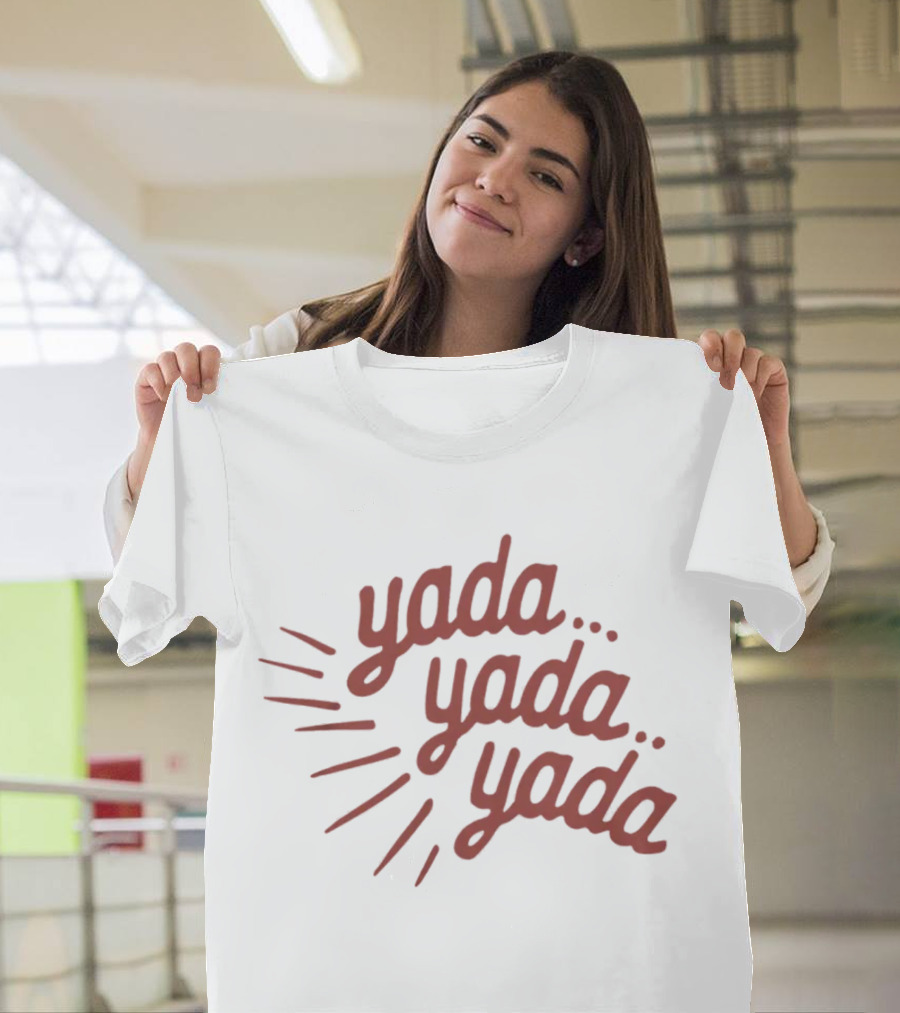 Homage Shop Yada Yada Yada Phrase Text T-Shirt