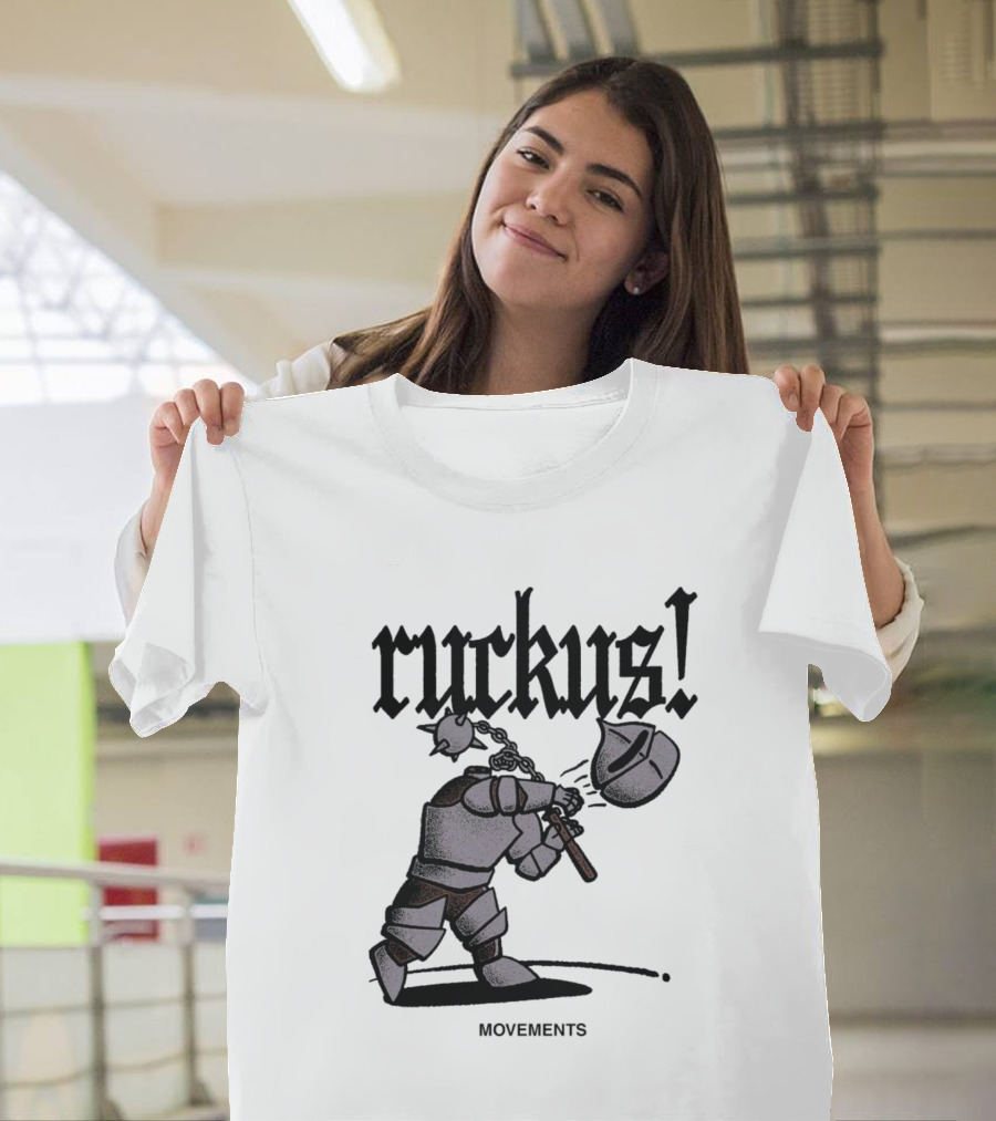 Ruckus Movements Knight Medieval Warrior Axe Action T-Shirt