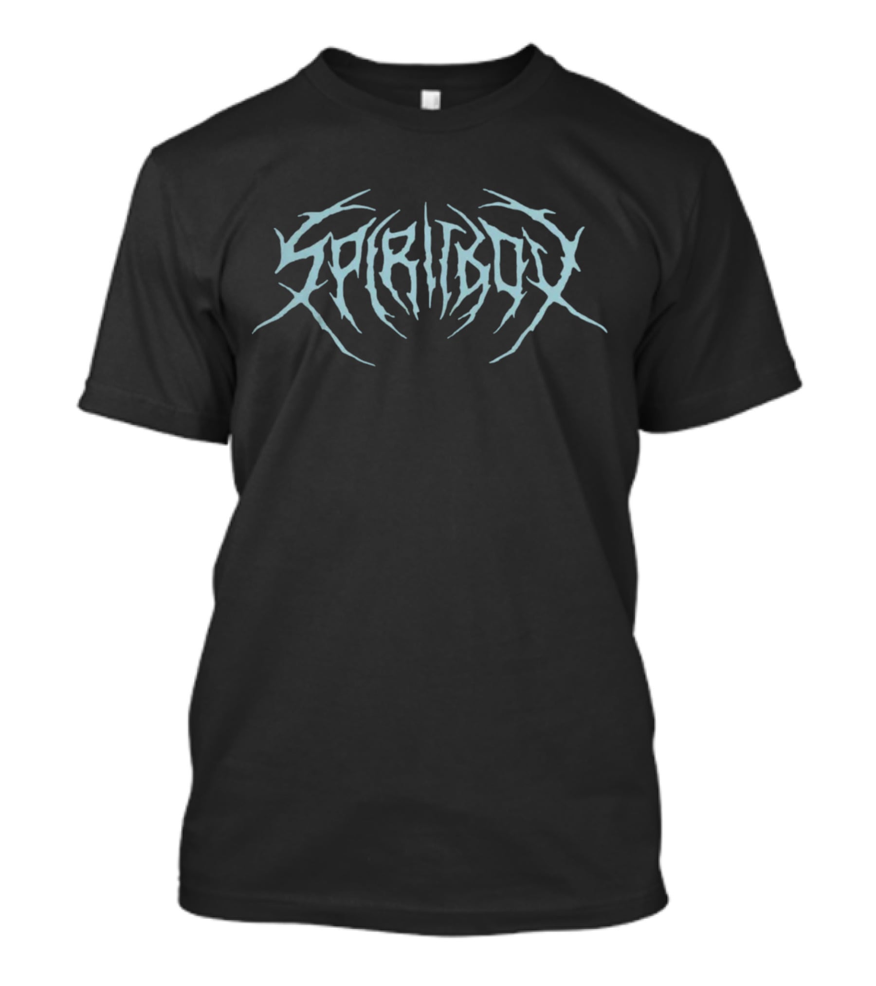 Spiritbox Grey Distressed Death Metal Logo Merch T-Shirt