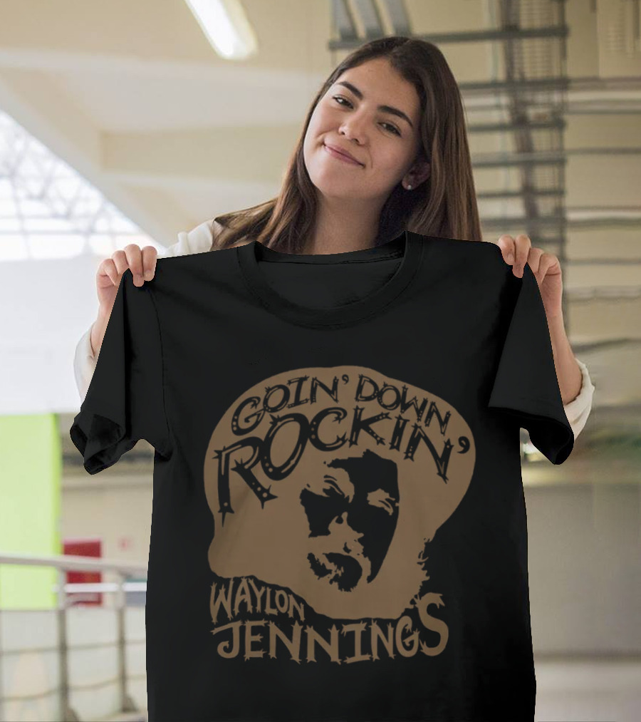 Goin' Down Rockin' Waylon Jennings Men's Collection T-Shirt