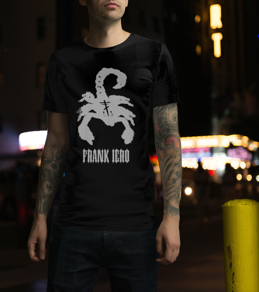 Frank Iero Scorpion With Cross T-Shirt