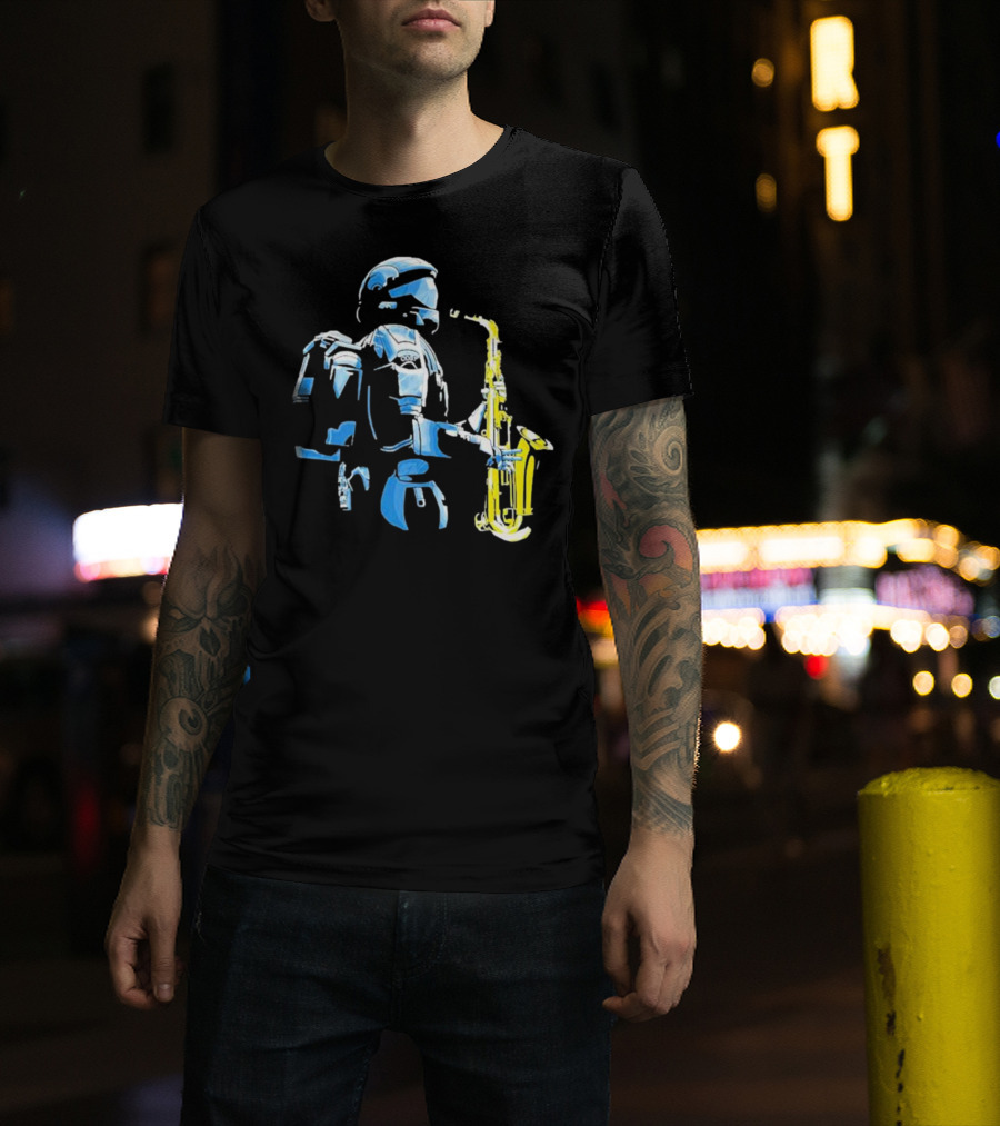 Halo 3 ODST Soldier Playing Saxophone T-Shirt