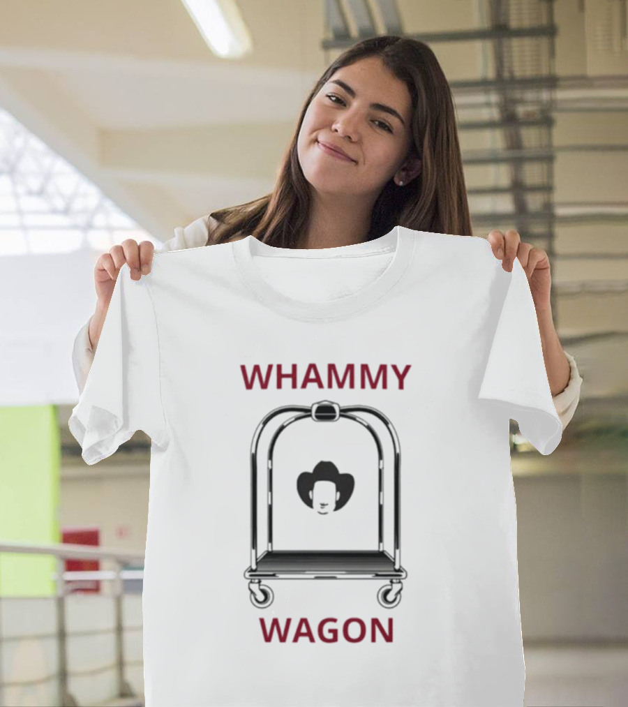 Whammy Wagon Luggage Cart Cowboy Hat T-Shirt