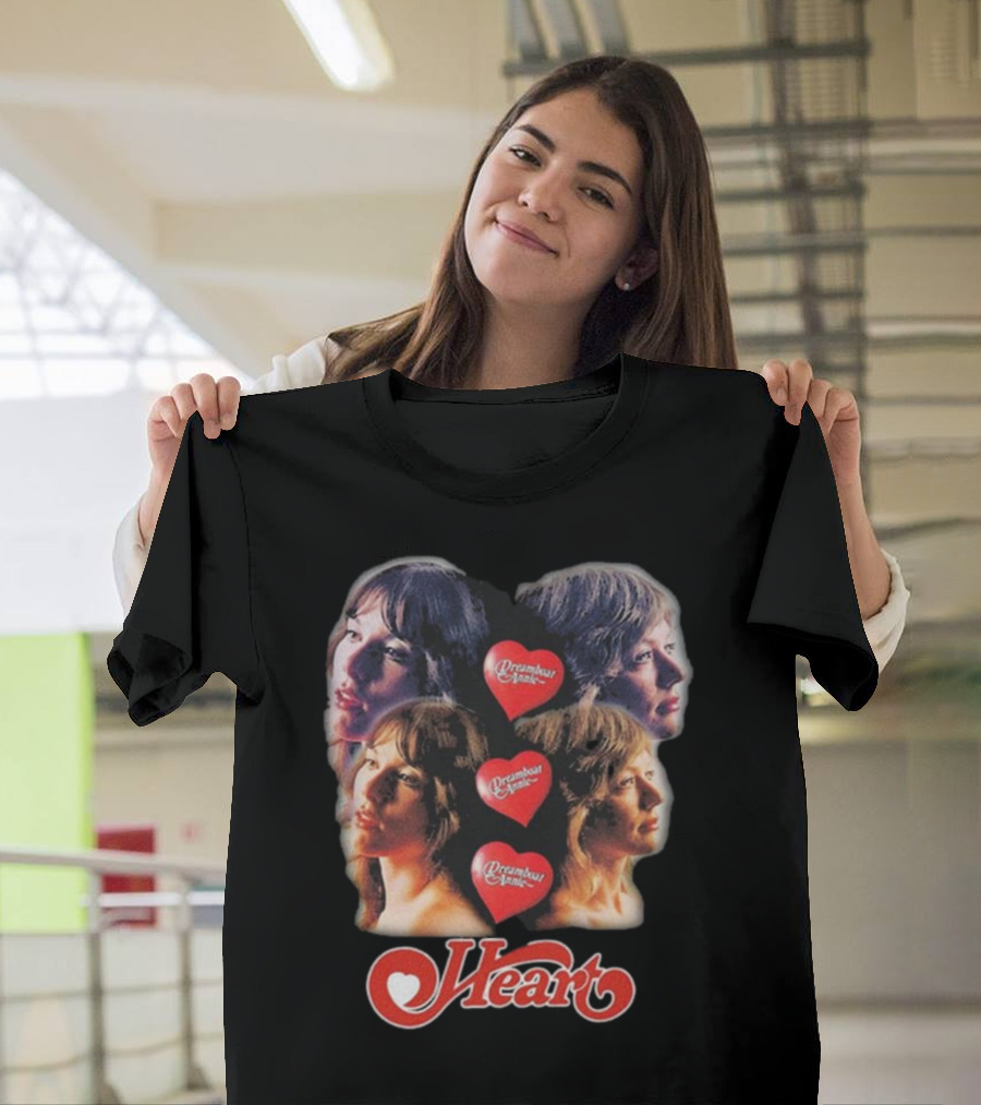 Heart Dreamboat Annie Fan Photo Collage with Red Hearts T-Shirt