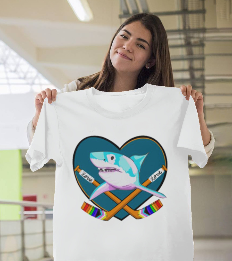 San Jose Sharks Pride Night Love Inclusion Diversity Hockey T-Shirt