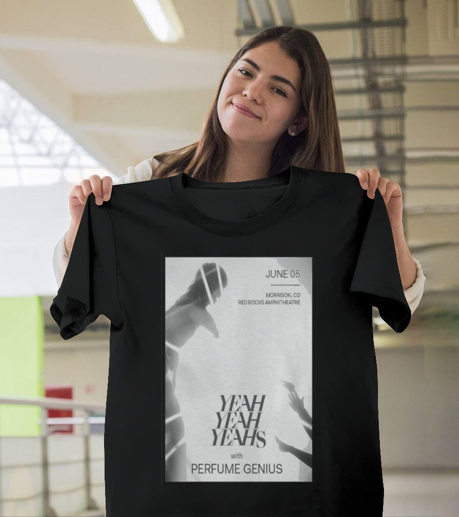 June 05 Yeah Yeah Yeahs with Perfume Genius Red Rocks Amphitheatre Morrison CO T-Shirt