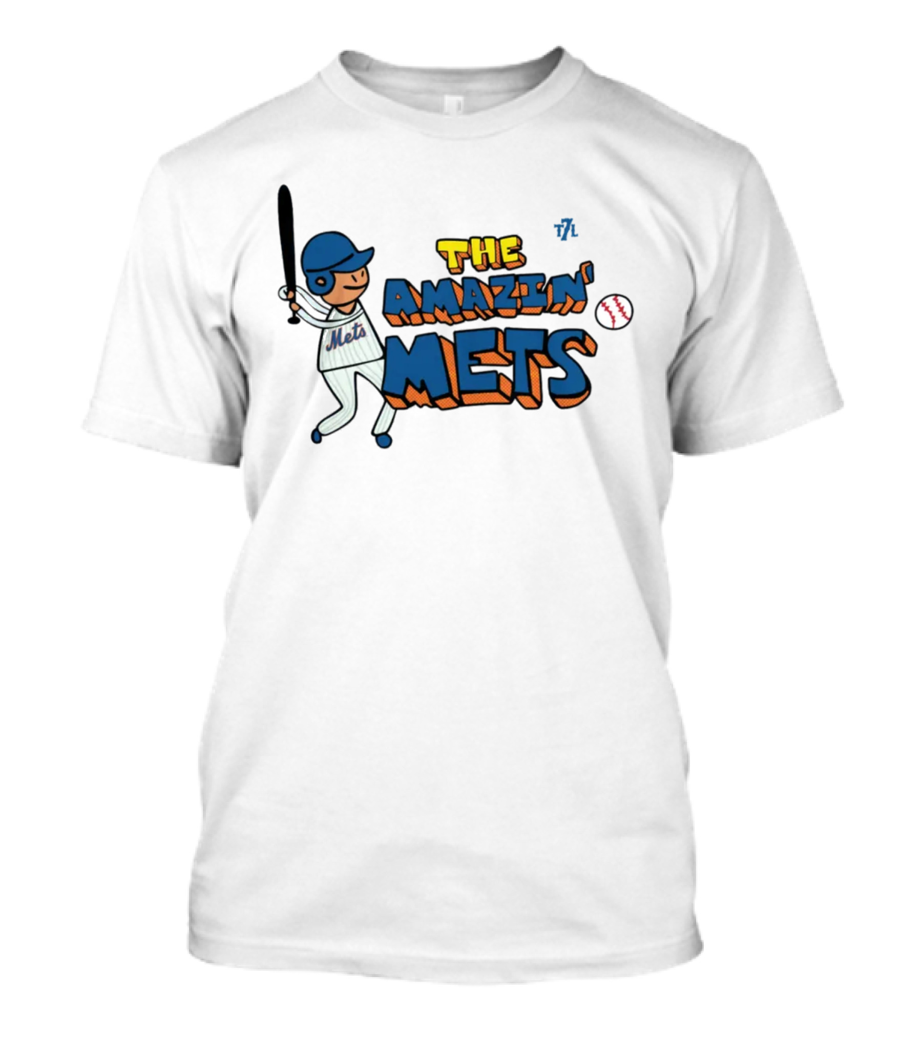 The Amazin' Mets Batter Doodle 7L T-Shirt