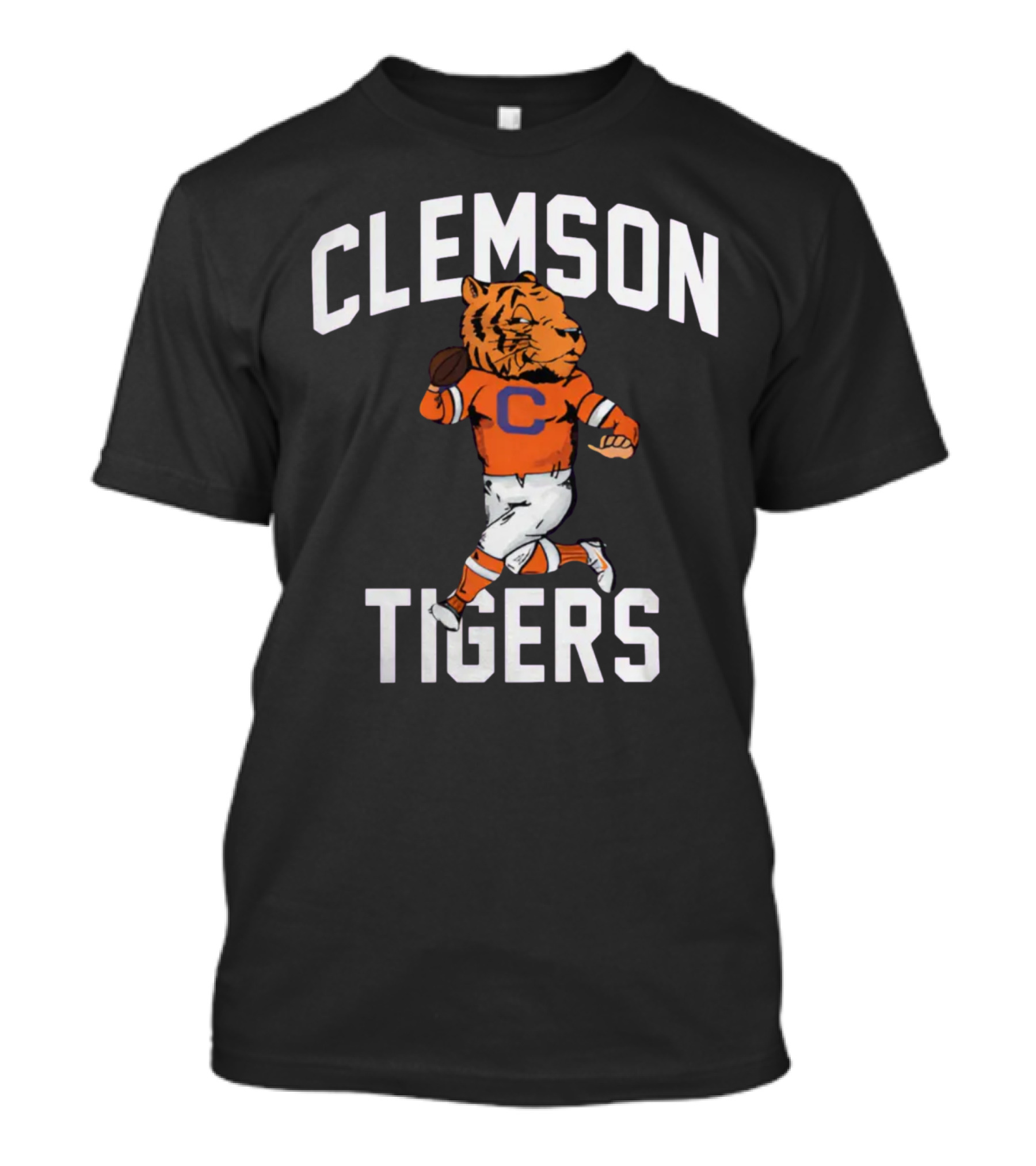 Clemson Tigers Vintage Style Retro Running Mascot T-Shirt