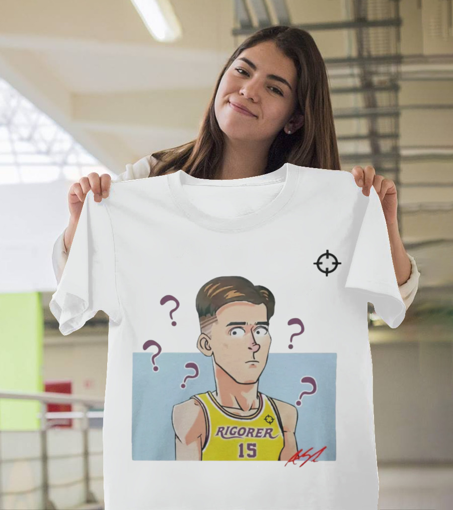 Austin Reaves Rigorer 15 Anime Style Player With Confused Expression T-Shirt
