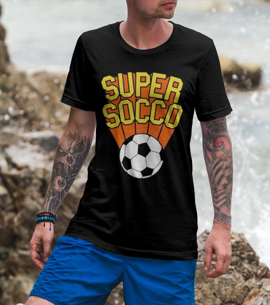Super Socco Soccer Ball Burst T-Shirt