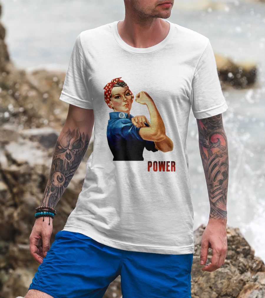 Rosie The Riveter Woman Power T-Shirt