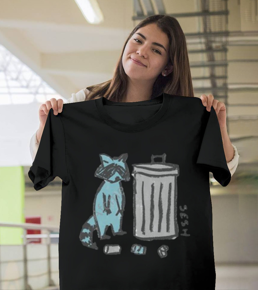 TeamSESH Kids Garbage Raccoon Trash Bin SESH T-Shirt
