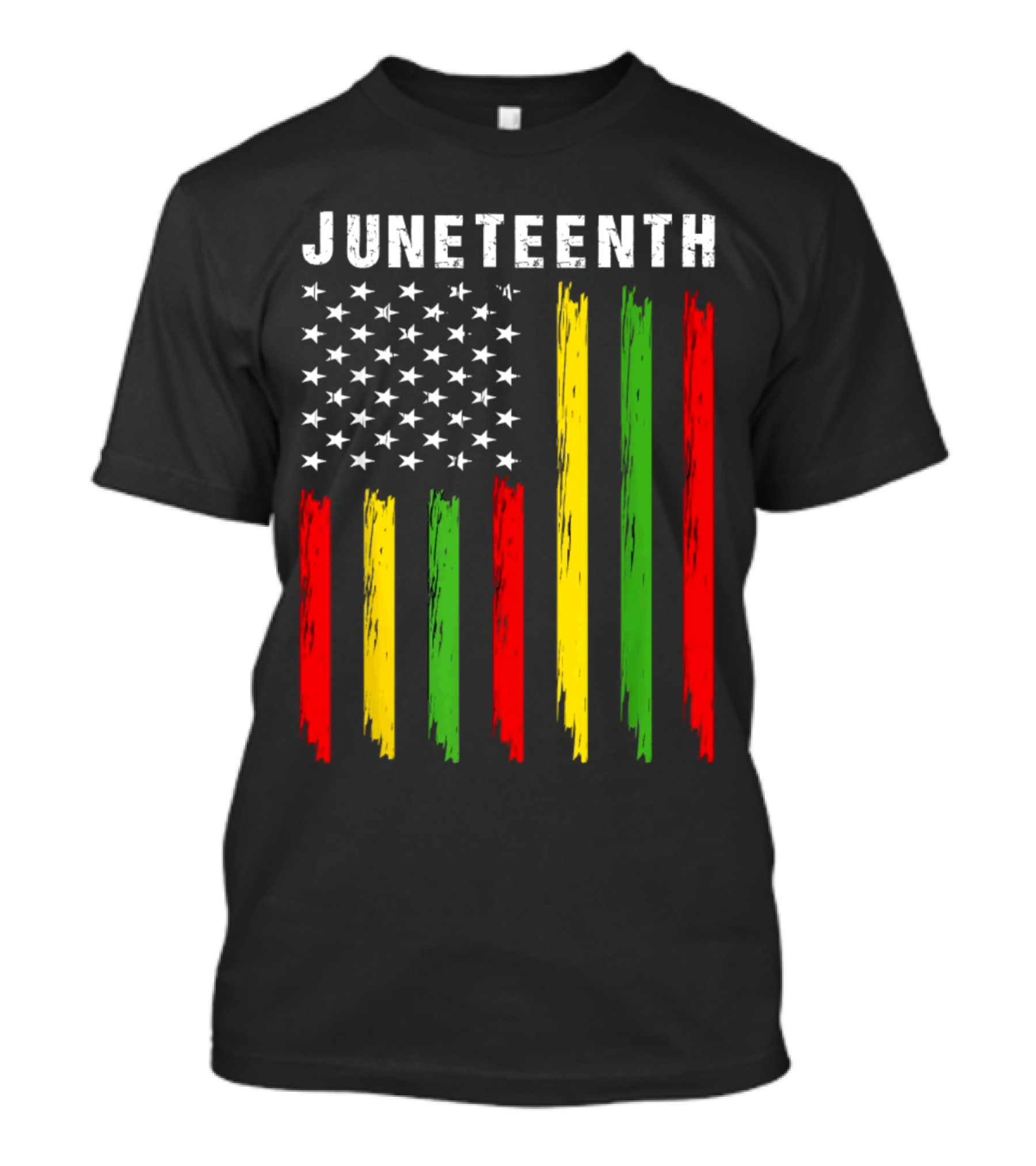 Juneteenth African American Flag Colors Stars Stripes T-Shirt