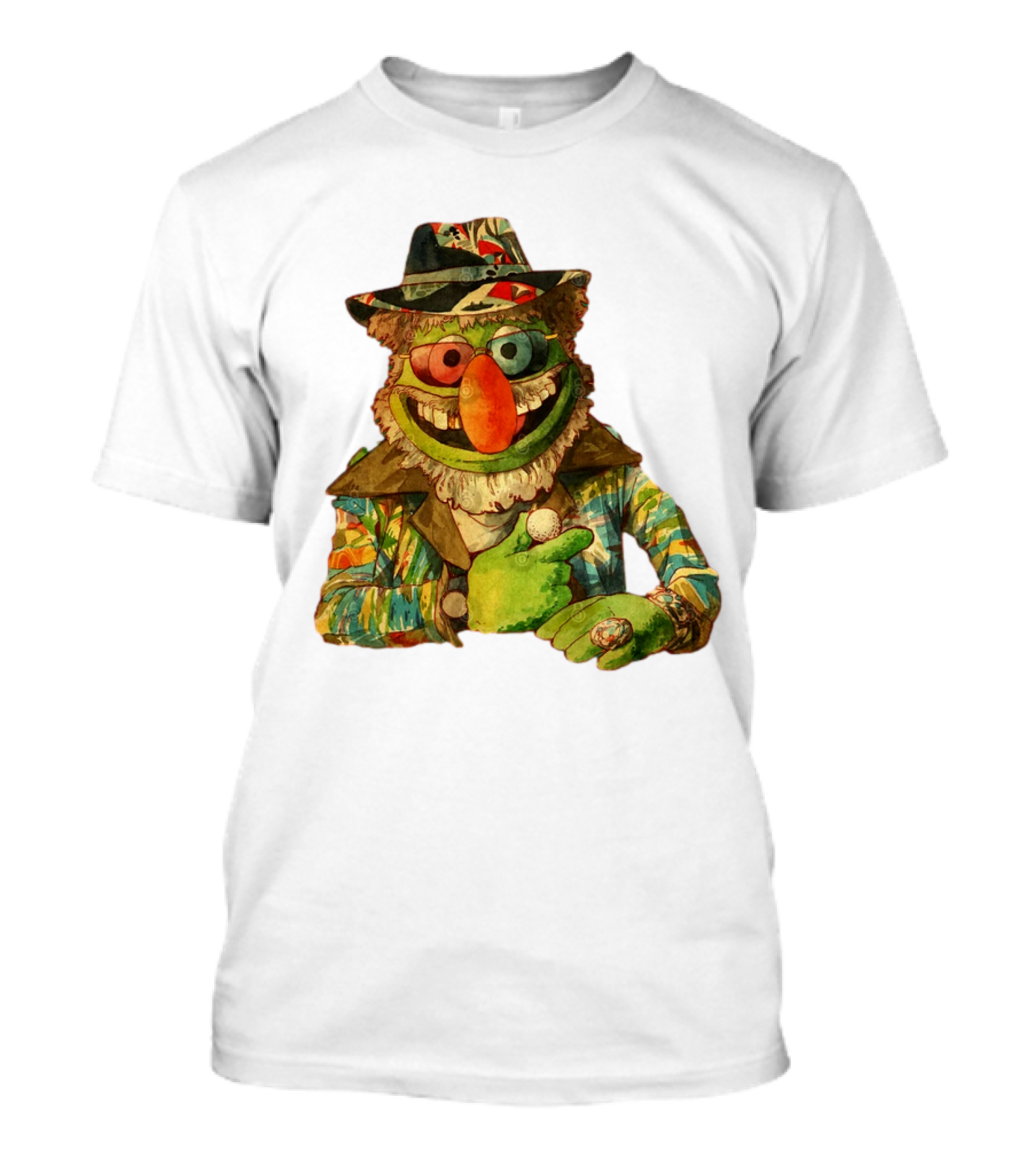 MONEY THE MUPPETS Dr Teeth In Psychedelic Suit With Hat T-Shirt