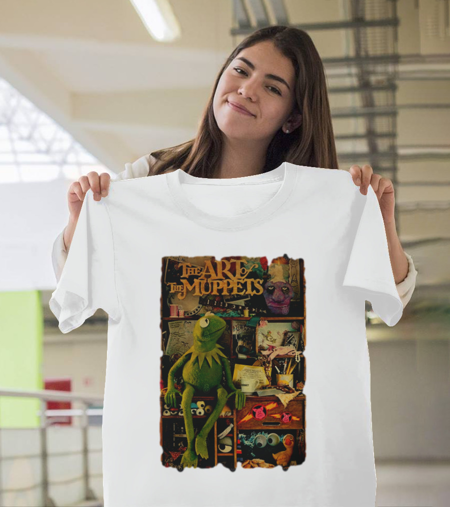 The Art Of The Muppets Kermit Frog Puppet Scene T-Shirt