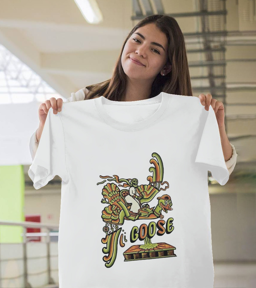 Goose Summer Bird Ride Adventure T-Shirt