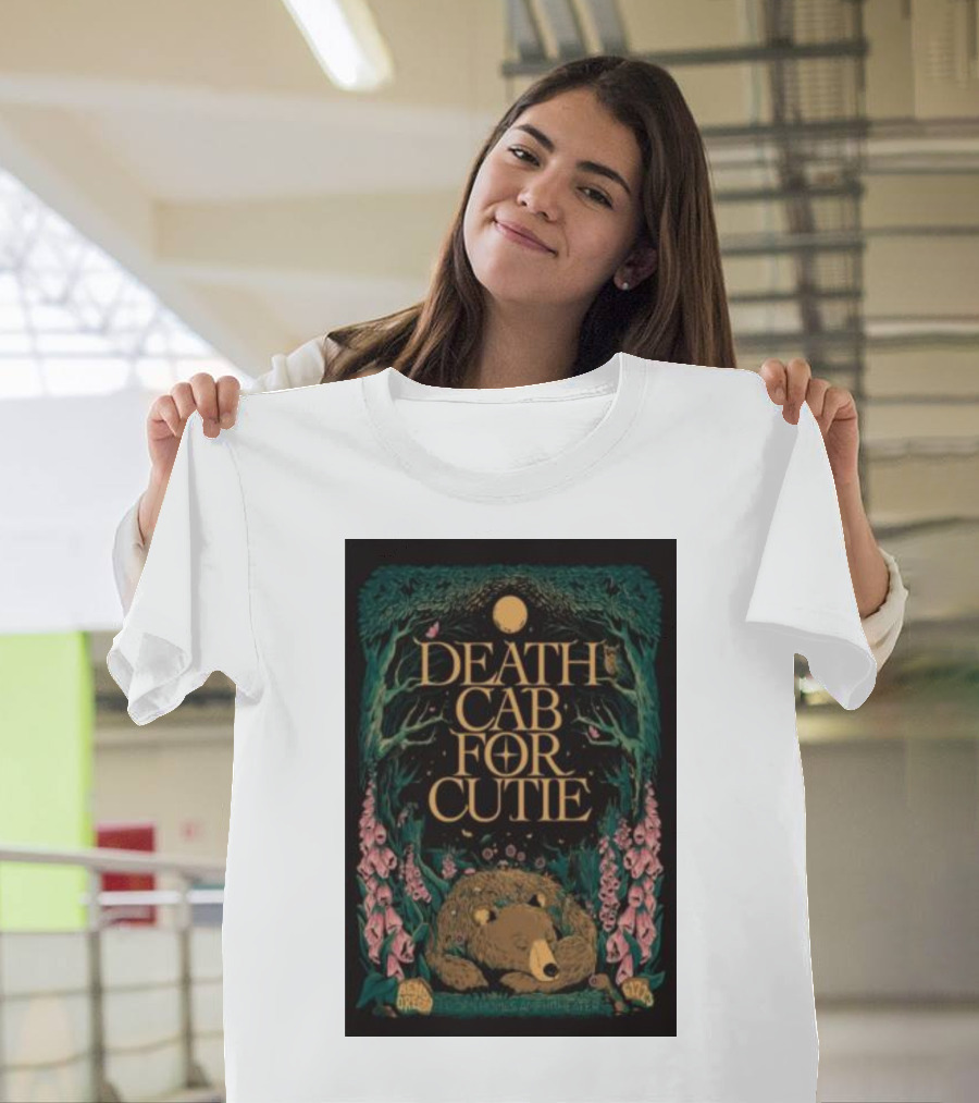 Death Cab For Cutie June 17 Greek Theatre Berkeley Bear Forest T-Shirt