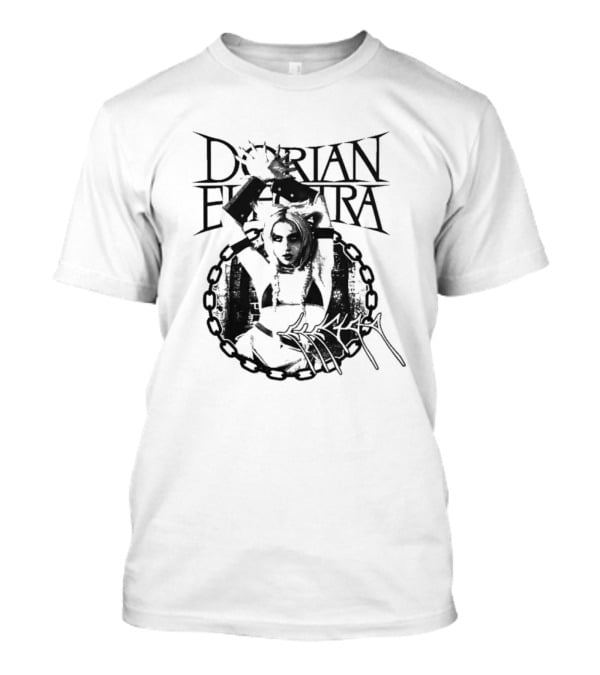 Dorian Electra Chain Logo With Figure And Signature T-Shirt