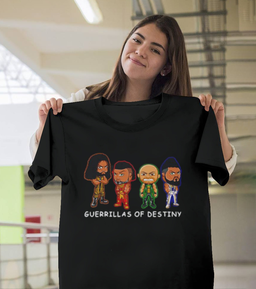 Hikuleo Guerrillas United Guerrillas of Destiny Cartoon Characters T-Shirt