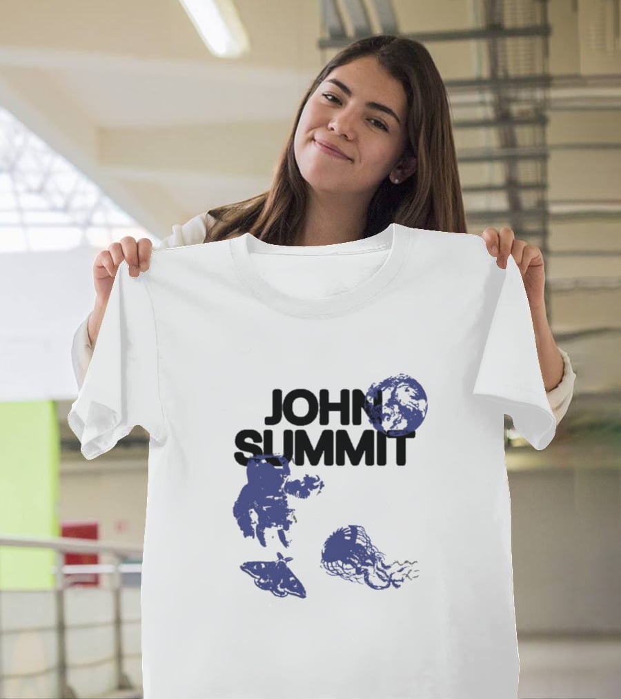 JOHN SUMMIT Astronaut Jellyfish Moon Blue Exploration T-Shirt