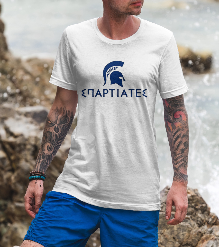Christinate28 Σπαρτιατεσ Spartan Helmet T-Shirt