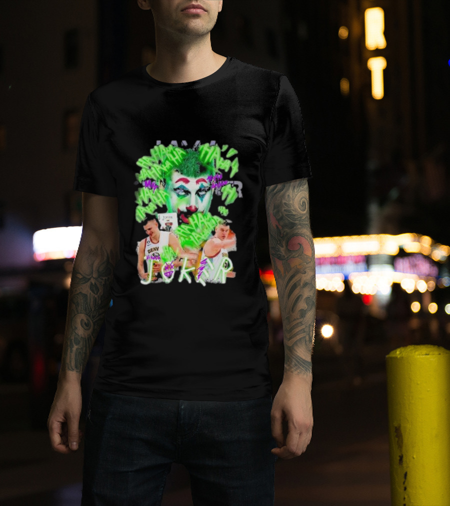 Nikola Jokic Joker NBA Denver Basketball Clown T-Shirt
