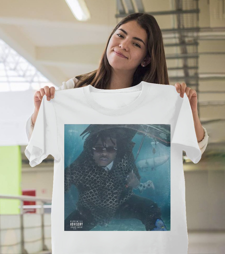 Parental Advisory Gunna Oceangate Album Cover Submarine Underwater T-Shirt