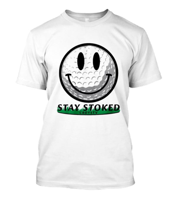 STAY STOKED CBOYSTV Golf Smile Face T-Shirt