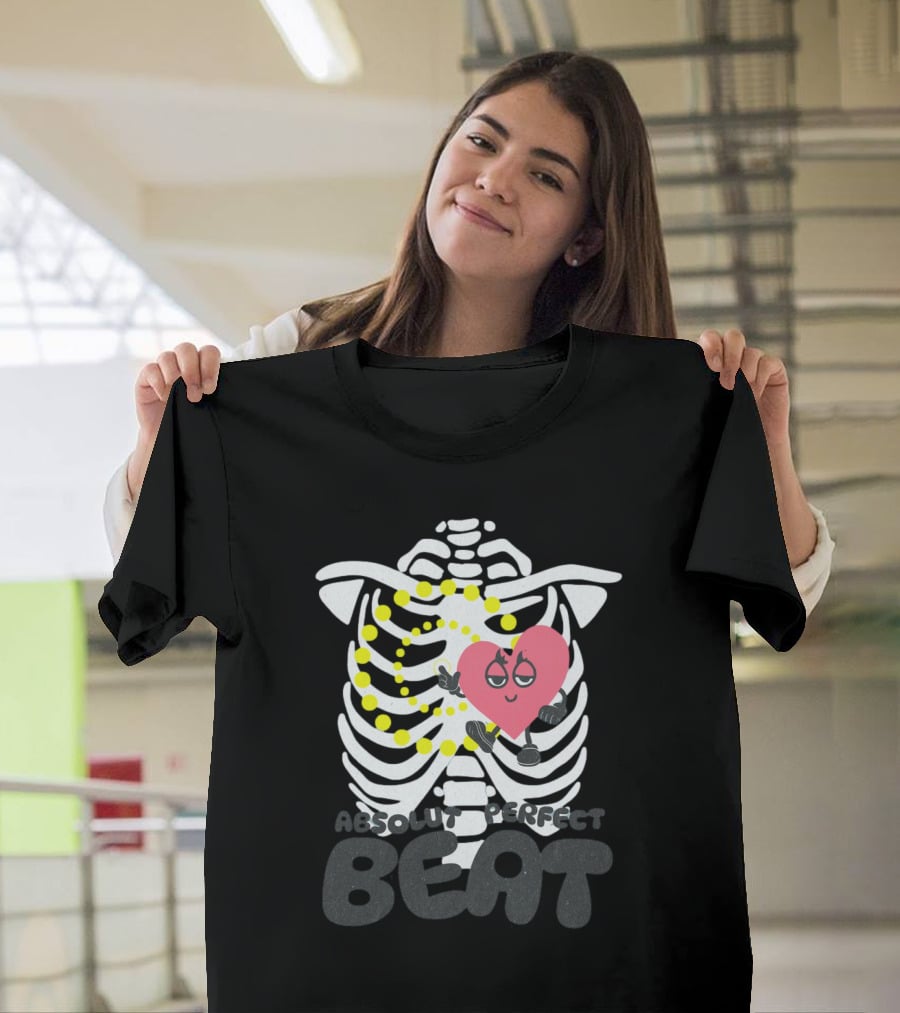Absolut Perfect Beat Ribcage Heart T-Shirt