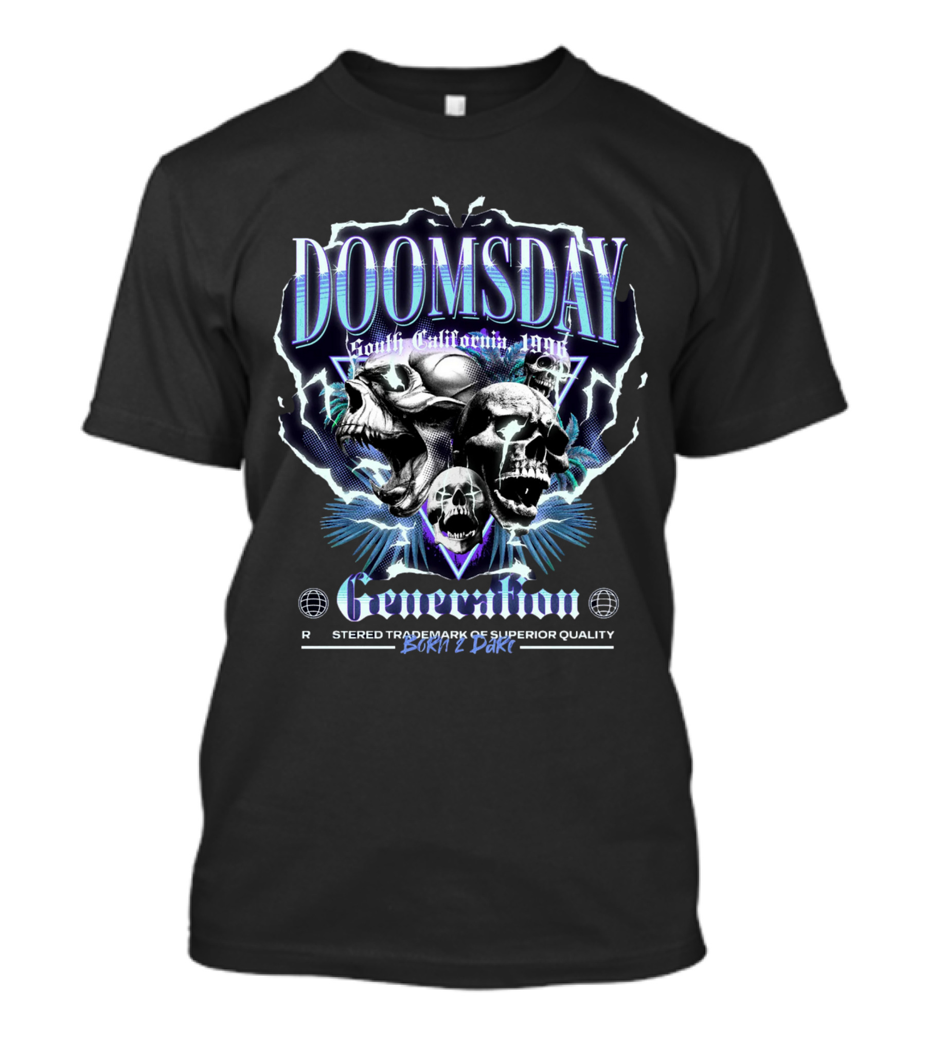 Doomsday Generation South California 1996 Born 2 Dare T-Shirt