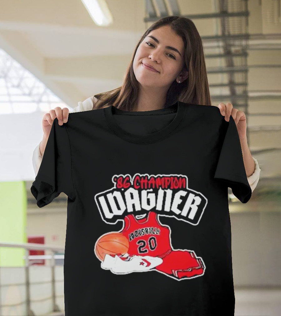 86 Champion Wagner Basketball Jersey 20 Louisville T-Shirt