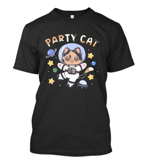 Party Cat Astronaut Space Adventure By Byndo Gehk T-Shirt