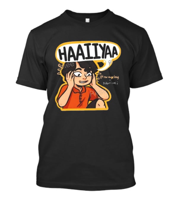 HAAIIYAA Uncle Roger Cartoon Red Shirt Headset @mrnigelng T-Shirt
