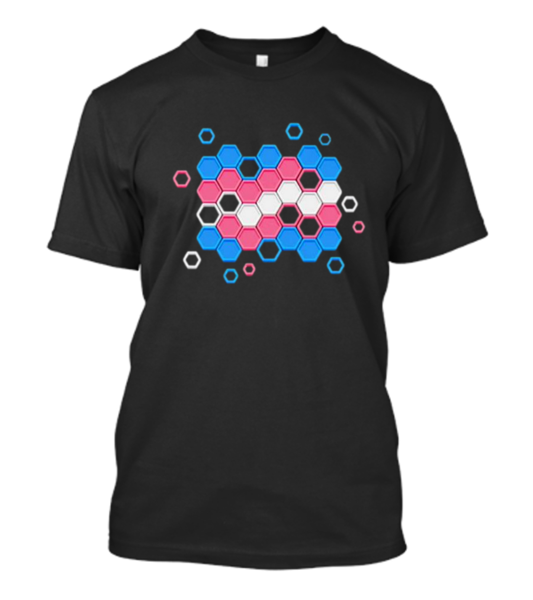 Prismatic Pride Transgender Flag Hexagon T-Shirt