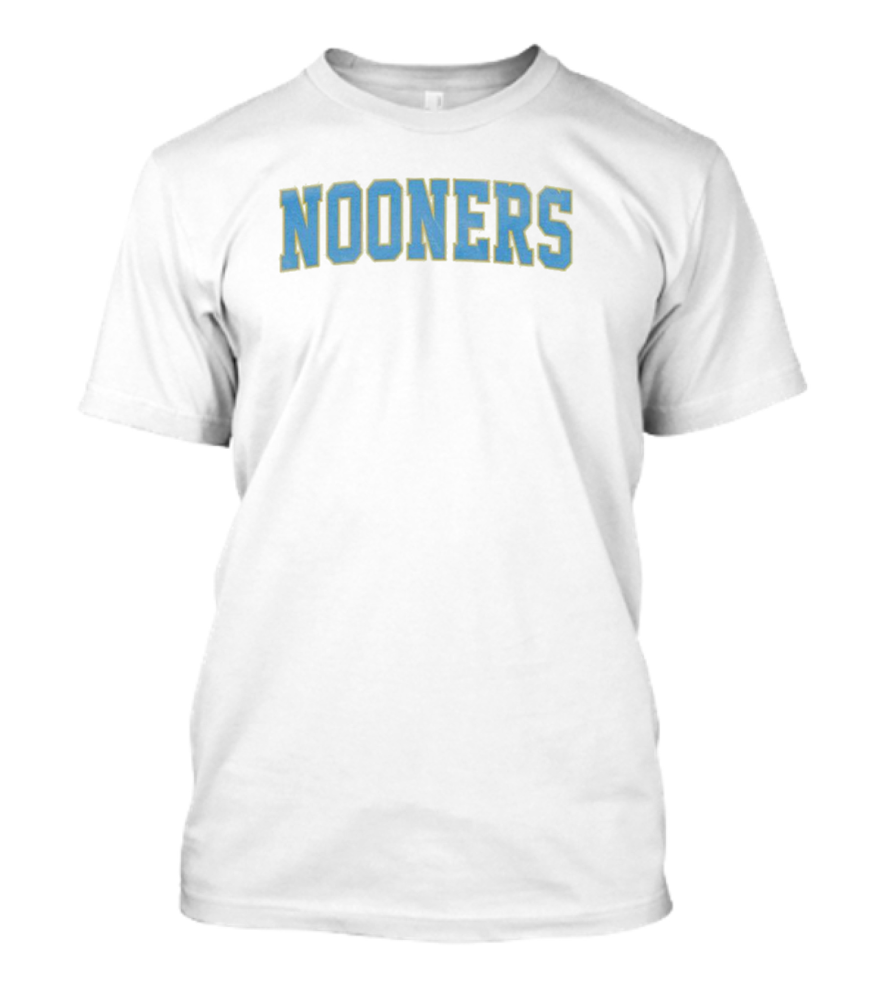 NOONERS College-Style Blue Textual T-Shirt