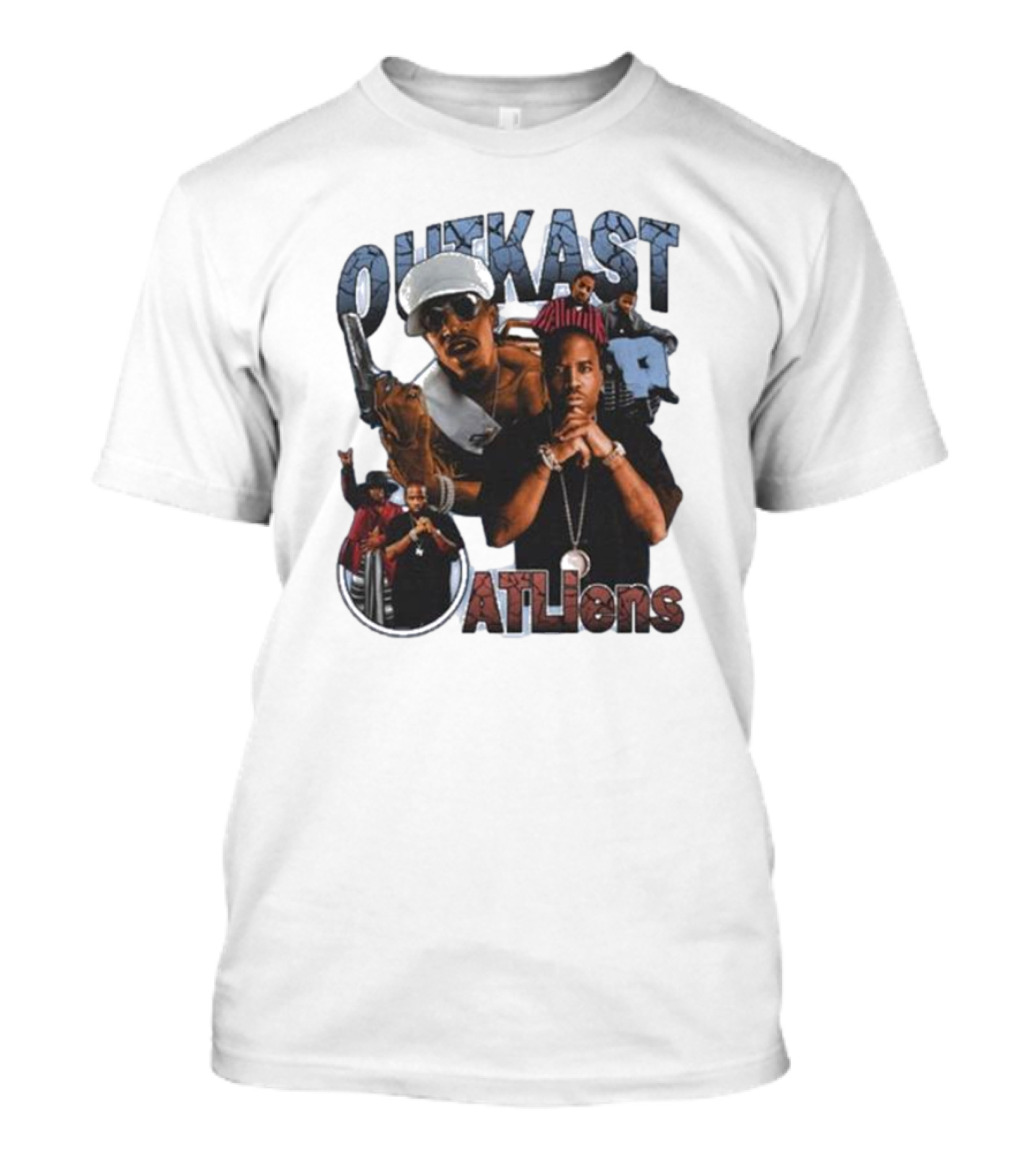OutKast ATLiens Vintage Hip Hop Collage T-Shirt