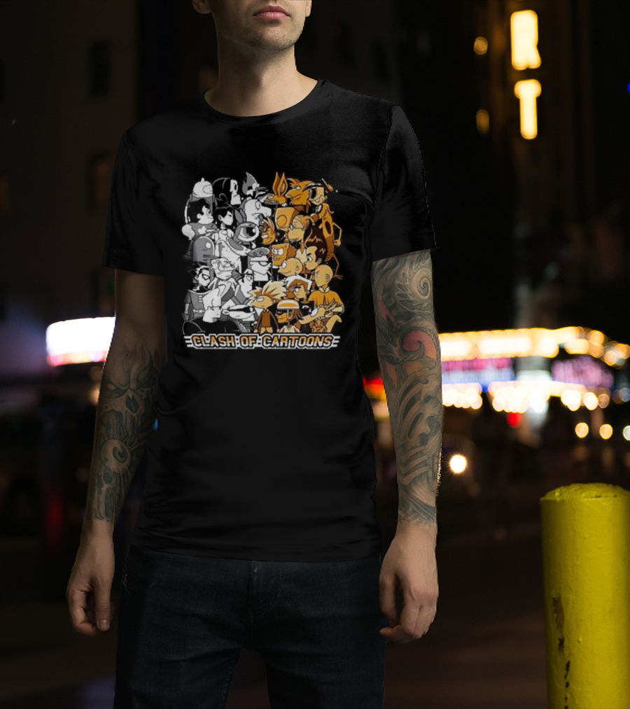 Clash Of Cartoons Battle T-Shirt