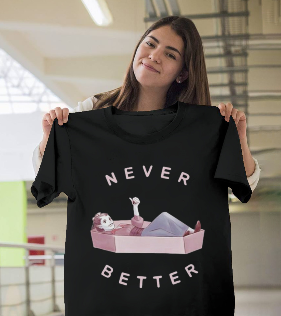 Critical Role Never Better Laudna in Coffin T-Shirt