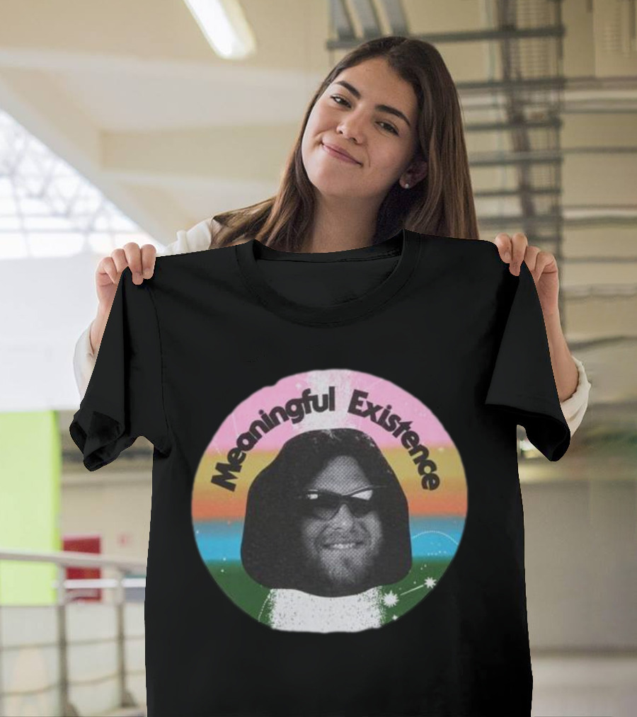 Meaningful Existence Rainbow Retro T-Shirt