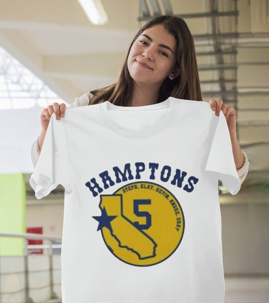 Hamptons 5 Steph Klay Kevin Andre Dray California Map Star T-Shirt