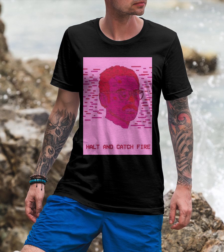 Halt And Catch Fire Retro Pixel T-Shirt