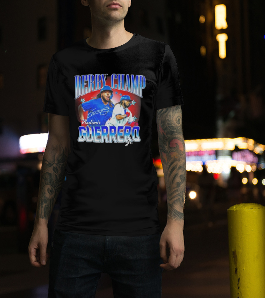 Derby Champ Vladimir Guerrero Jr. Home Run Signature T-Shirt