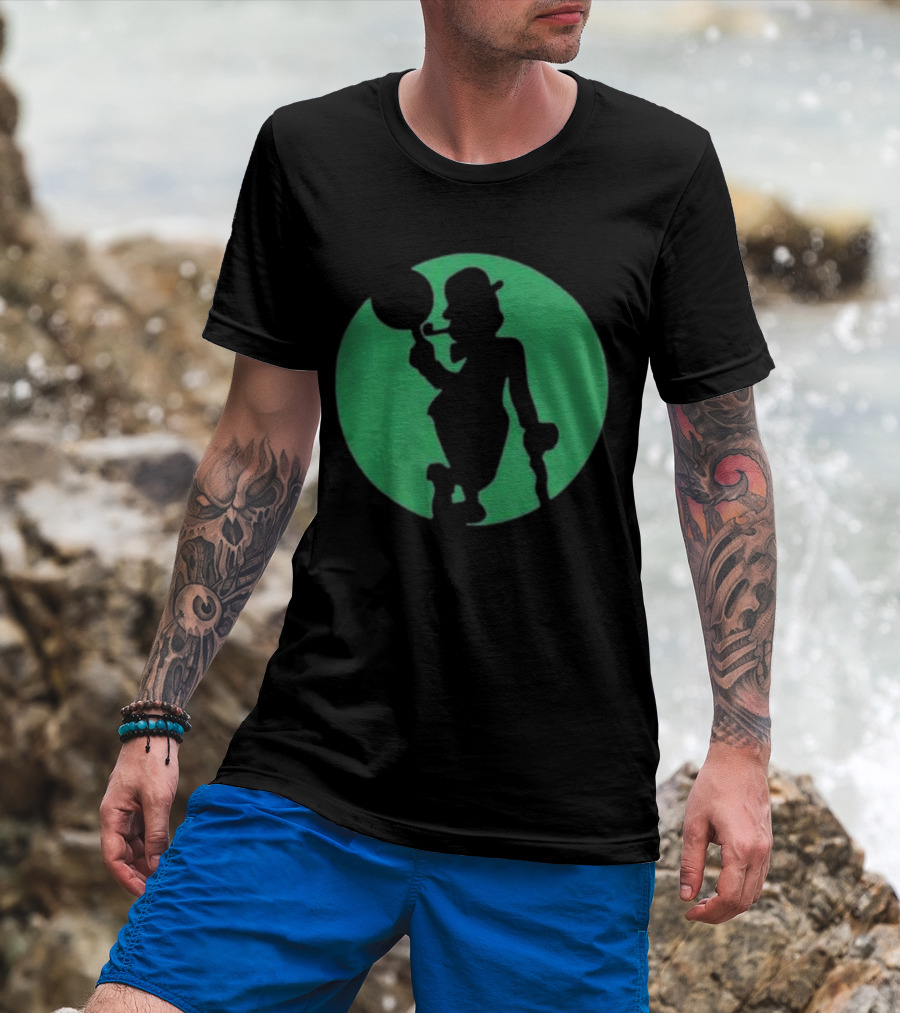 Boston Celtics Shamrock Silhouette Brand T-Shirt