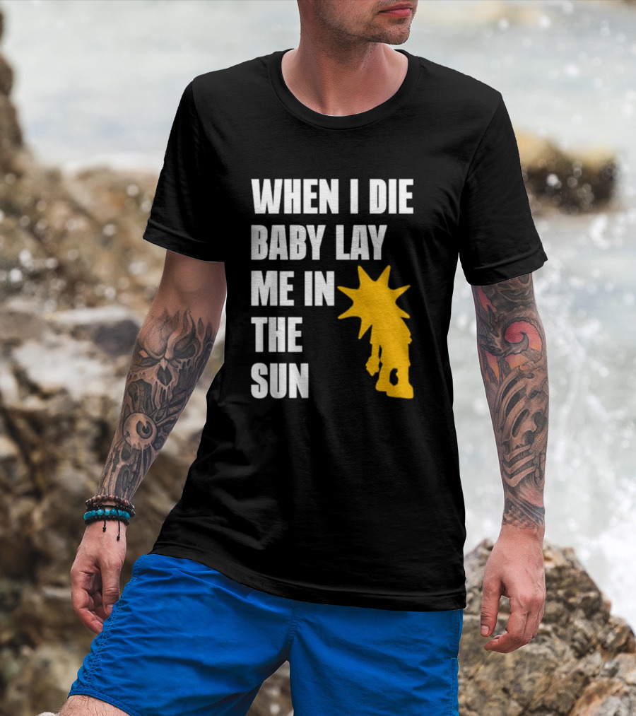 When I Die Baby Lay Me In The Sun Dominic Fike Sunburst T-Shirt