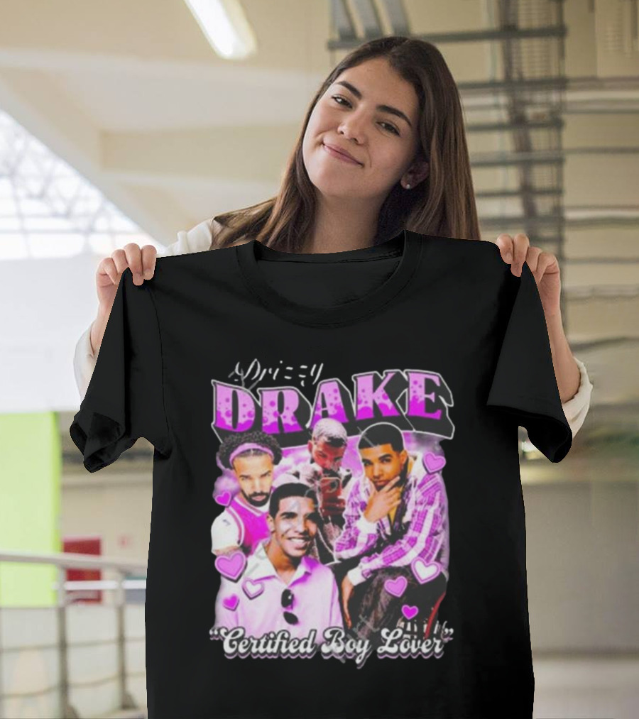 Drizzy Drake Certified Boy Lover Hearts Collage T-Shirt